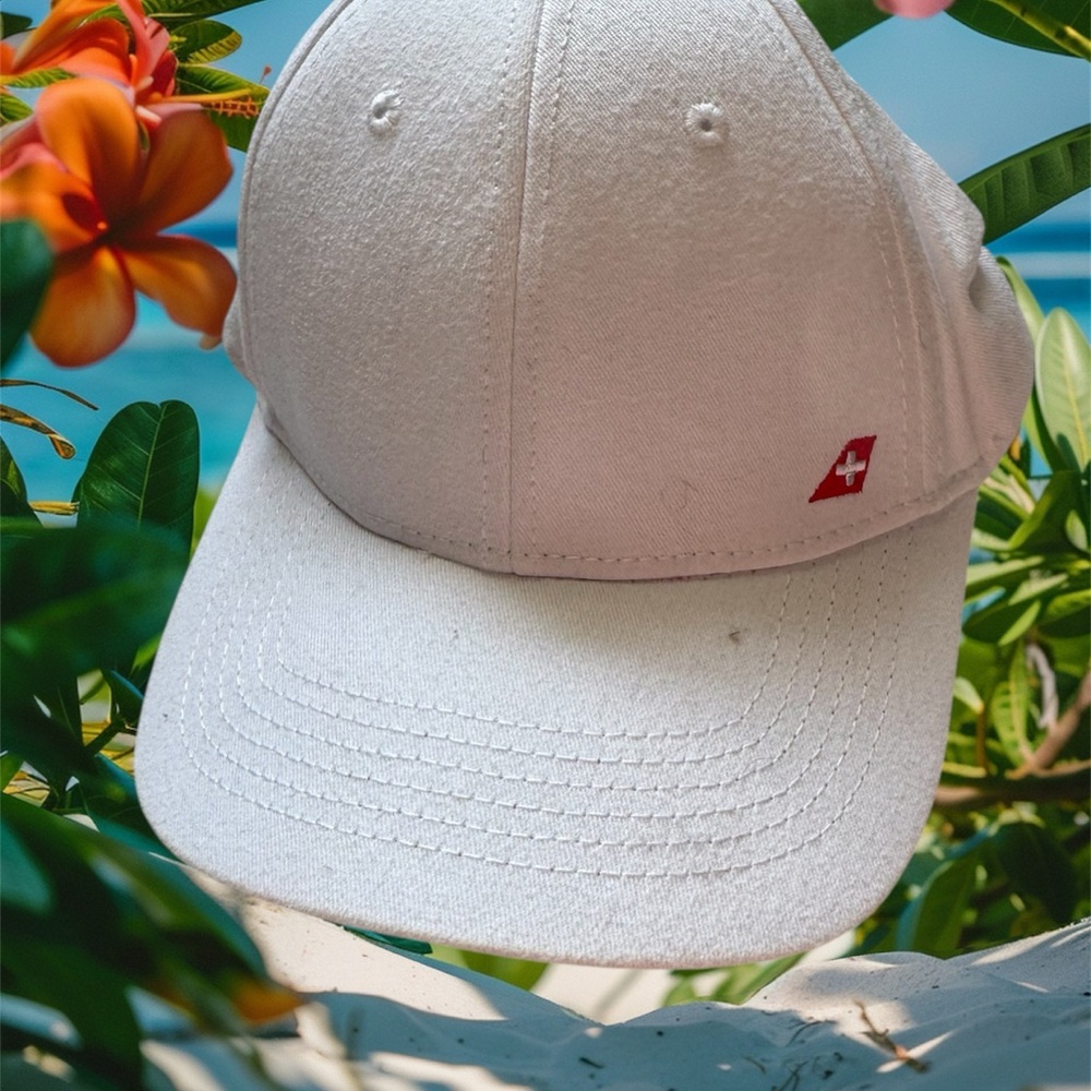 White Swiss airlines cap